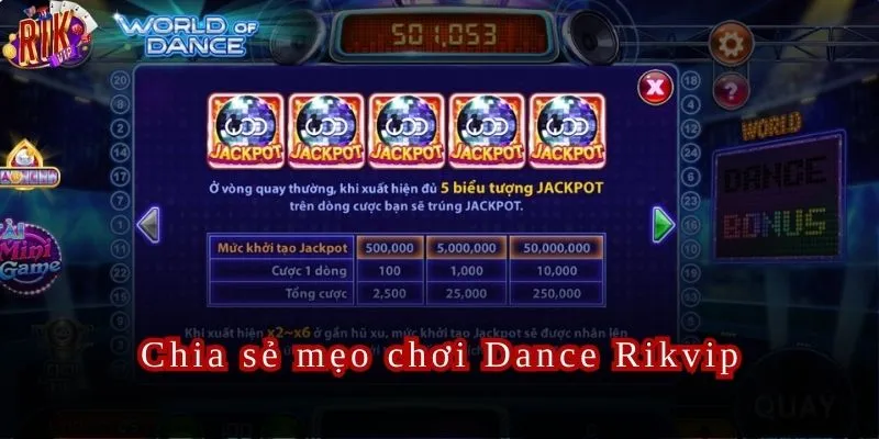 Chiến thuật chơi Dance Rikvip cực đỉnh