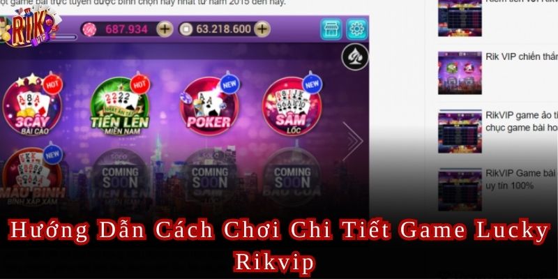 Các bước tham gia Lucky Rikvip cực dễ cho người mới