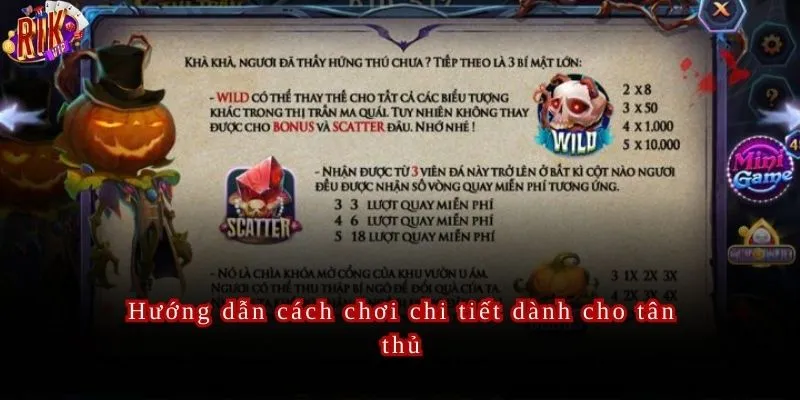 Tổng quan về gameplay của Thị trấn ma quái của Rikvip.